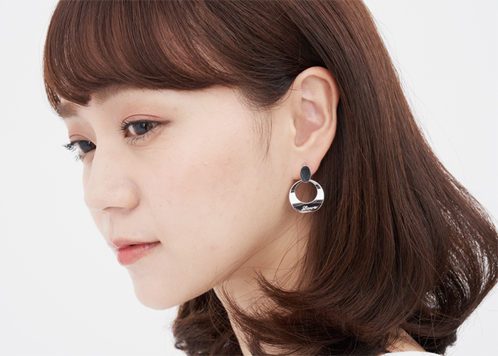Eco安珂飾品,韓國耳環,夾式耳環,耳夾,垂墜耳環,矽膠夾耳環,矽膠耳夾,圓形耳環