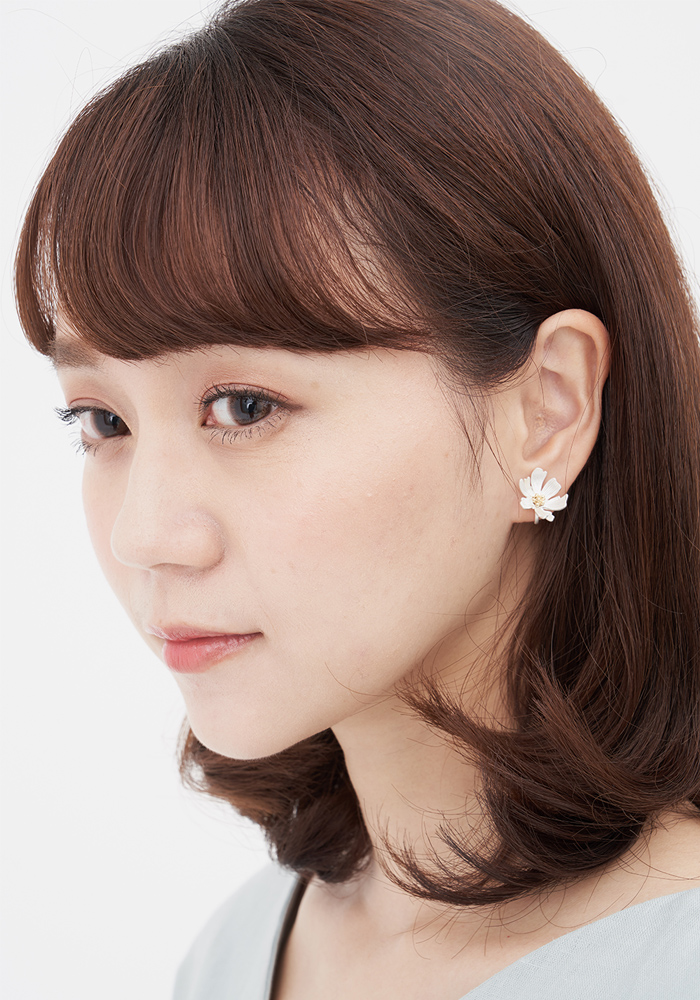 Eco安珂飾品,韓國耳環,耳針式耳環,花草耳環,花朵耳環,貼耳耳環
