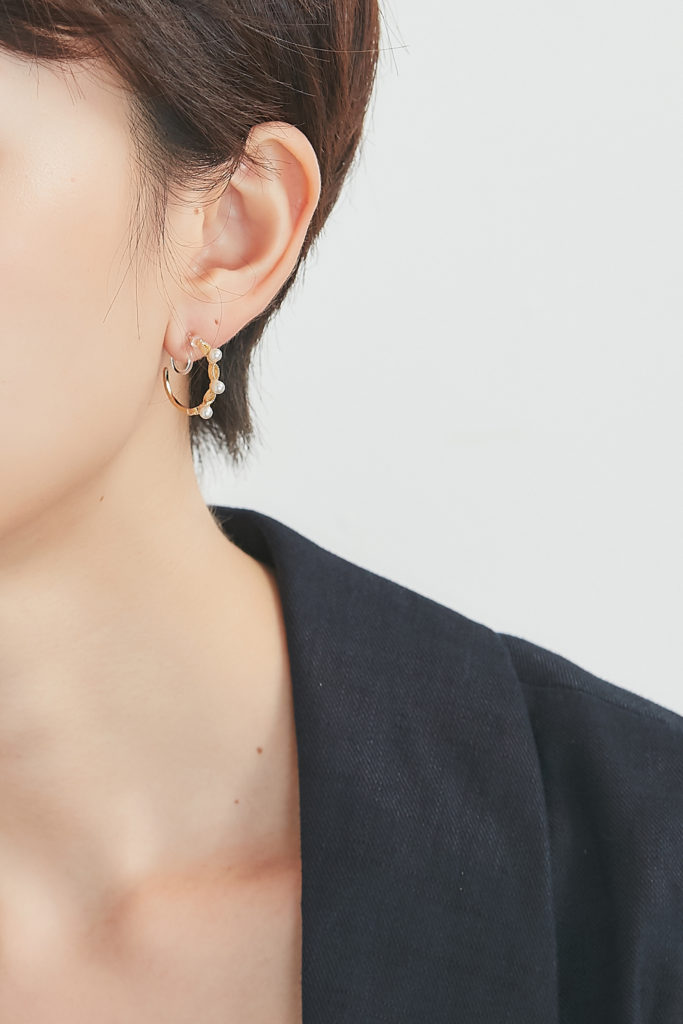 Eco安珂飾品,韓國飾品,韓國耳環,夾式耳環,珍珠耳環,矽膠夾耳環,矽膠耳夾,C圈耳環