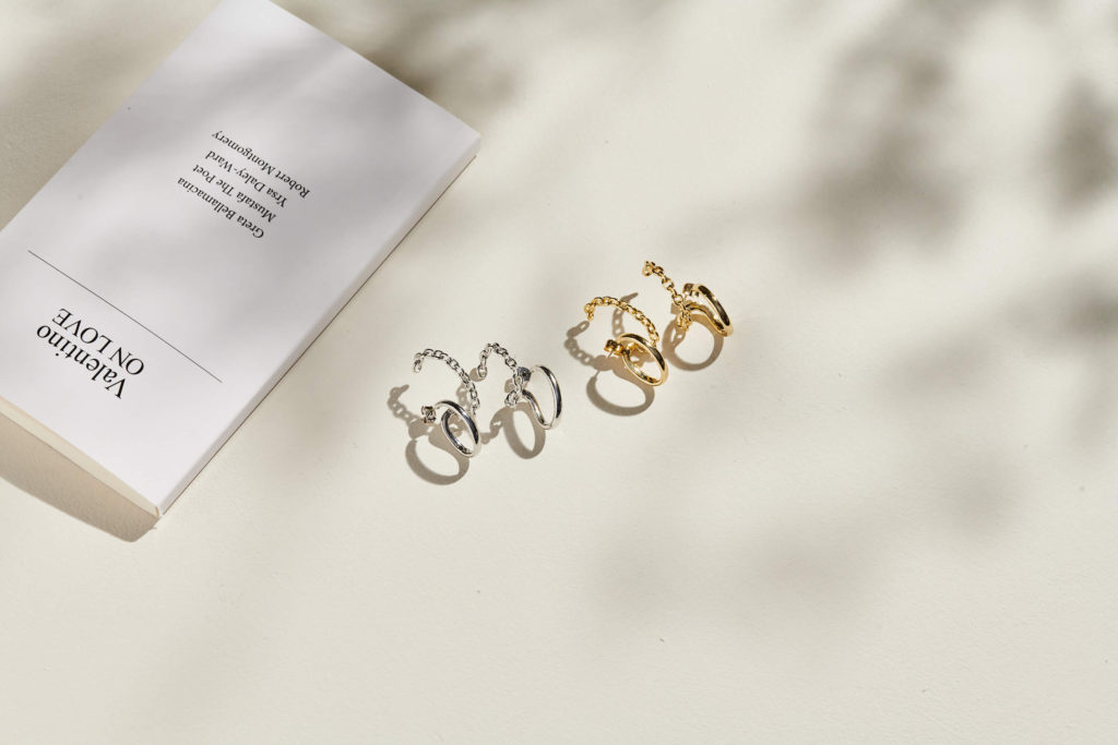 耳骨耳環,耳骨夾,耳窩耳環,鎖鏈耳環,鎖鏈飾品,韓國耳環,韓國飾品,Eco安珂飾品