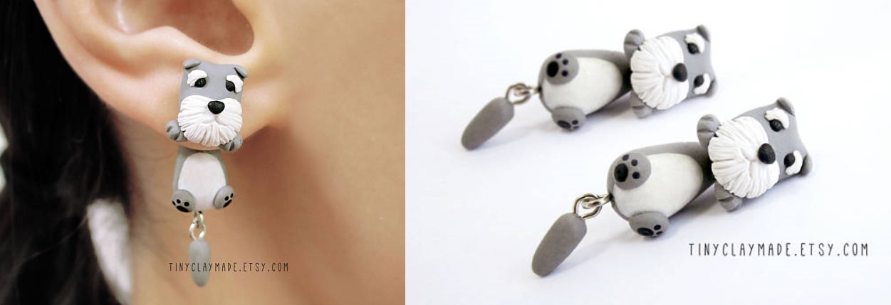 童趣,可愛,動物,針式耳環