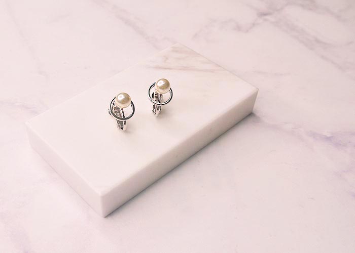 Eco安珂飾品,韓國耳環,夾式耳環,圓圈耳環,圈圈耳環,貼耳耳環,珍珠耳環