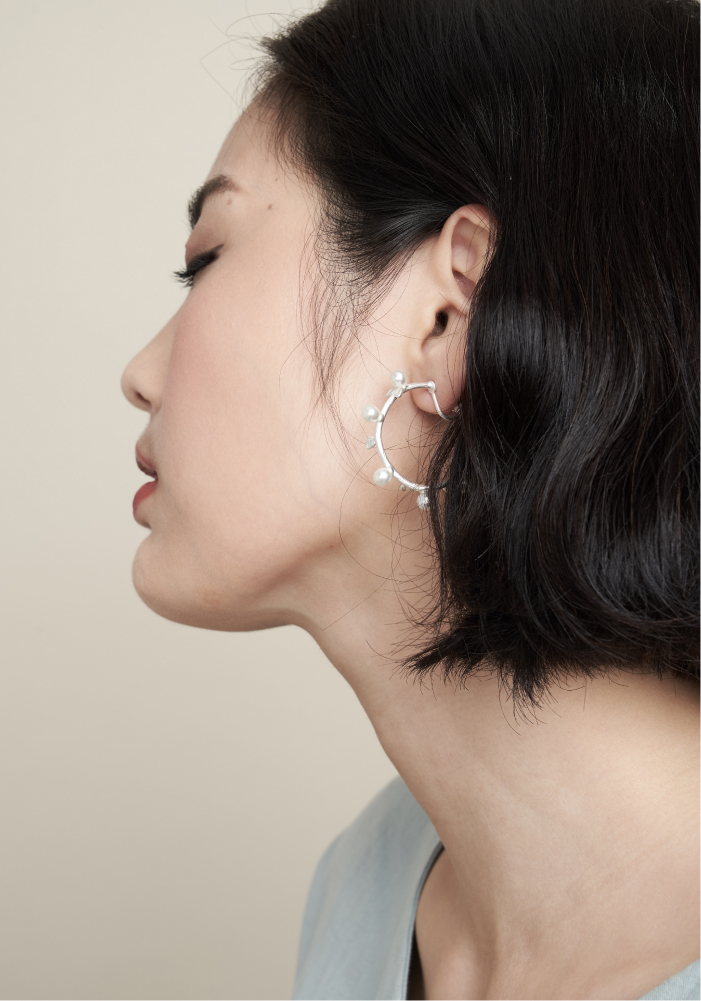 Eco安珂飾品，韓國耳環，針式耳環，夾式耳環，耳夾，新品上市，珍珠耳環，C圈耳環