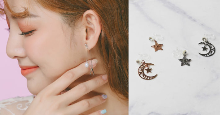 Eco安珂飾品，韓國耳環，針式耳環，夾式耳環，耳夾，新品上市，珍珠耳環，垂墜耳環，星星耳環，月亮耳環
