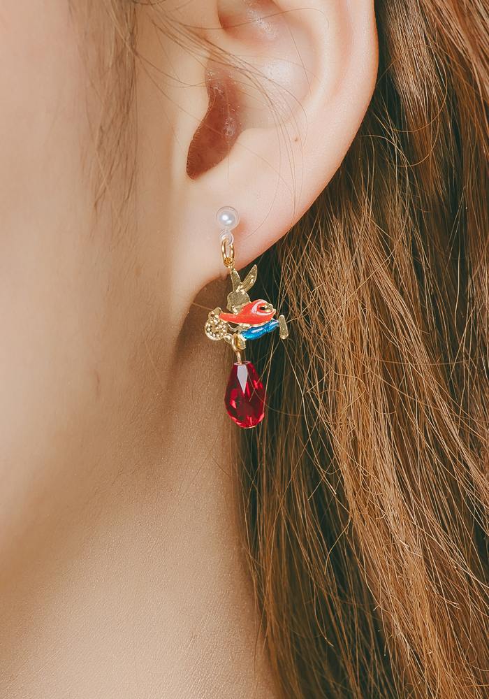 Eco安珂飾品，韓國耳環，針式耳環，夾式耳環，耳夾，新品上市，童趣耳環,