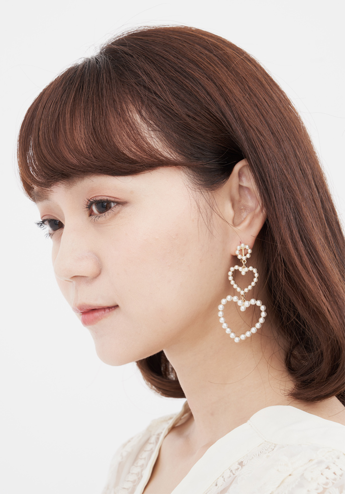 Eco安珂飾品，韓國耳環，針式耳環，夾式耳環，耳夾，新品上市，愛心耳環