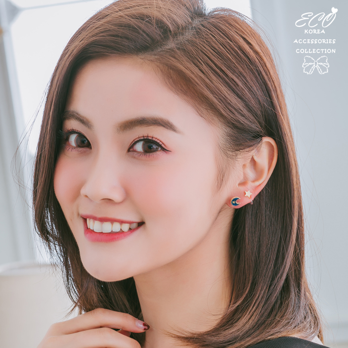 Eco安珂飾品,韓國耳環,夾式耳環,耳夾,矽膠夾耳環,無耳洞耳環,矽膠耳夾,矽膠夾貼耳耳環,不對稱耳環