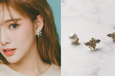 Eco安珂飾品，韓國耳環，針式耳環，夾式耳環，耳夾，新品上市 ，蜜蜂珍珠耳環