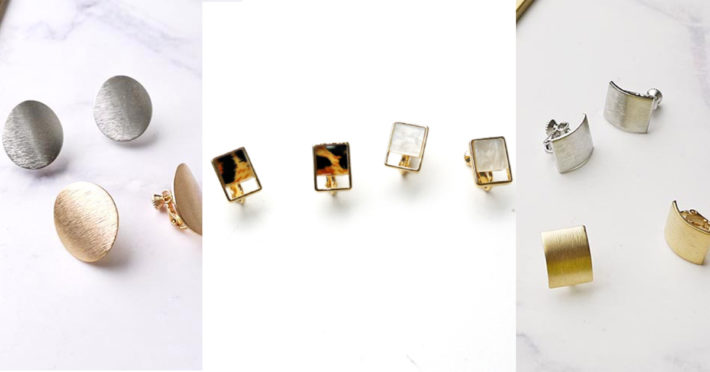 Eco安珂飾品，韓國耳環，夾式耳環，幾何耳環