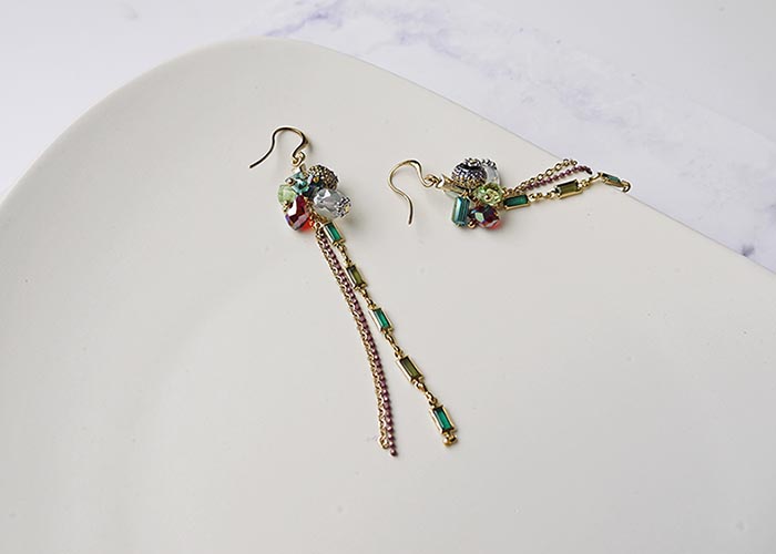 Eco安珂飾品，韓國耳環，夾式耳環，耳夾，綠色耳環，開運飾品