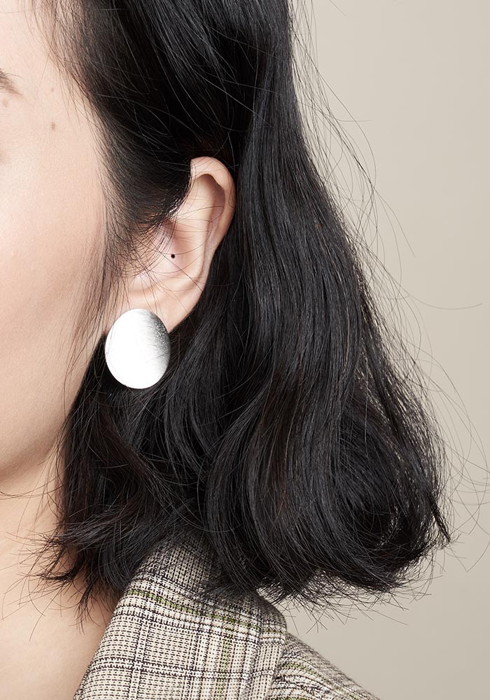 Eco安珂飾品,韓國耳環,夾式耳環,貼耳耳環,圓形耳環,幾何耳環,簡約耳環,個性耳環