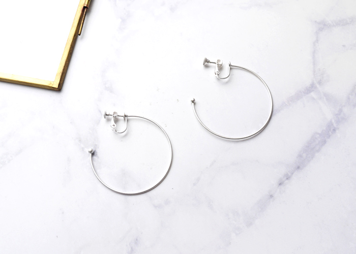 Eco安珂飾品，韓國耳環，夾式耳環，Ｃ圈耳環，圓形耳環，圓圈耳環