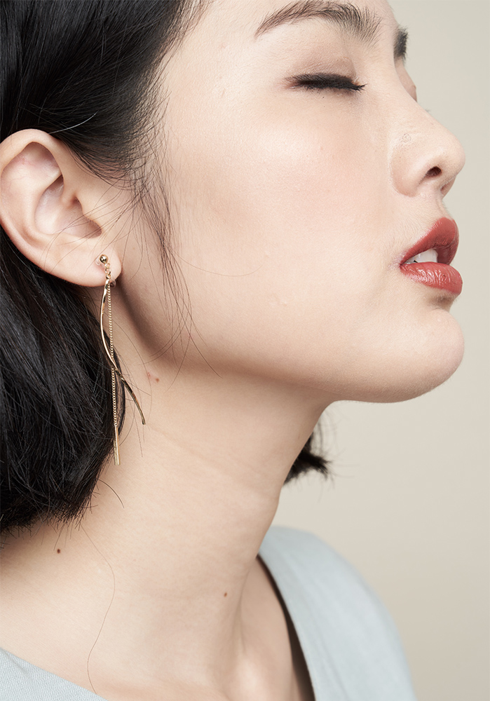 Eco安珂飾品，韓國耳環，夾式耳環，耳夾，矽膠夾耳環，垂墜耳環，流線耳環