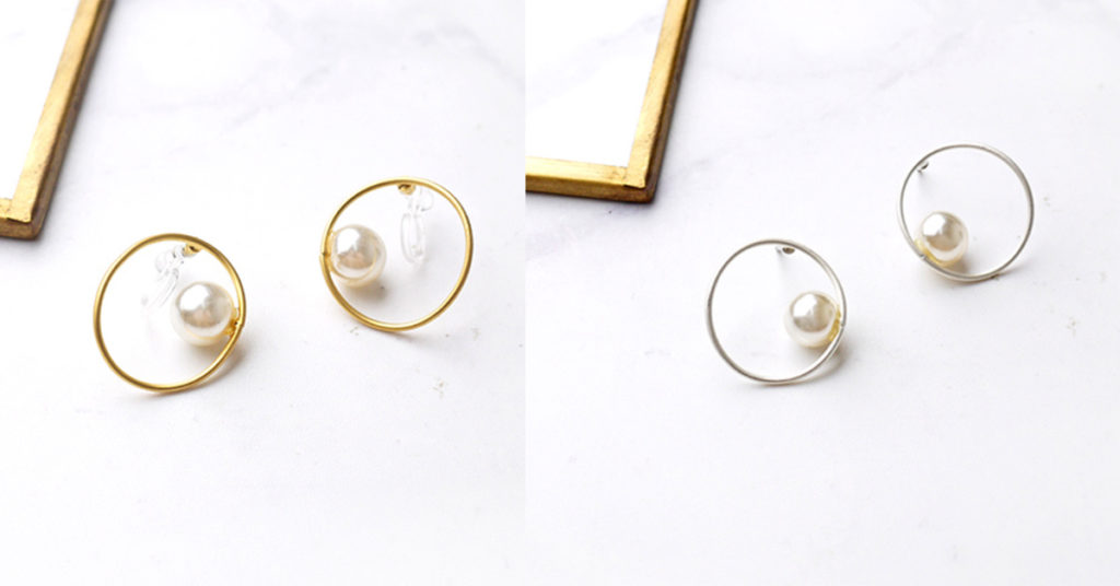 Eco安珂飾品，韓國耳環，夾式耳環，珍珠耳環，珍珠飾品