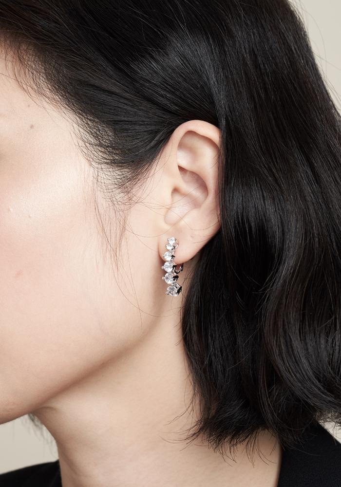 Eco安珂飾品，韓國耳環，夾式耳環，新品上市，鑽飾耳環