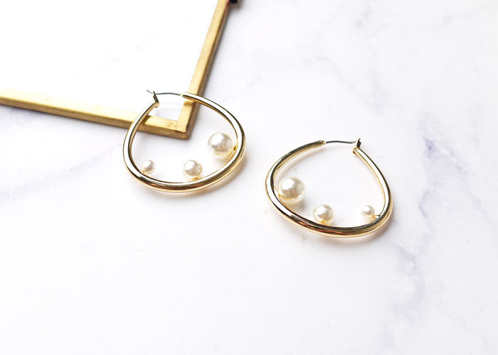 Eco安珂飾品，韓國耳環，夾式耳環， 珍珠耳環，珍珠飾品