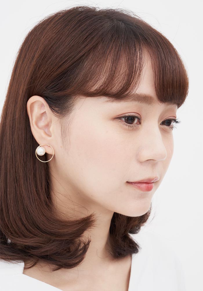 Eco安珂飾品，韓國耳環，夾式耳環，圈圈耳環，珍珠耳環