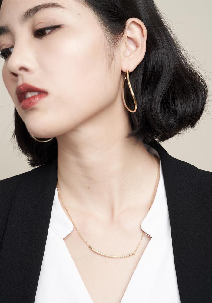 Eco安珂飾品，韓國耳環，夾式耳環，U形耳環