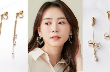 Eco安珂飾品，韓國耳環，夾式耳環，新品上市，垂墜耳環，透明耳環