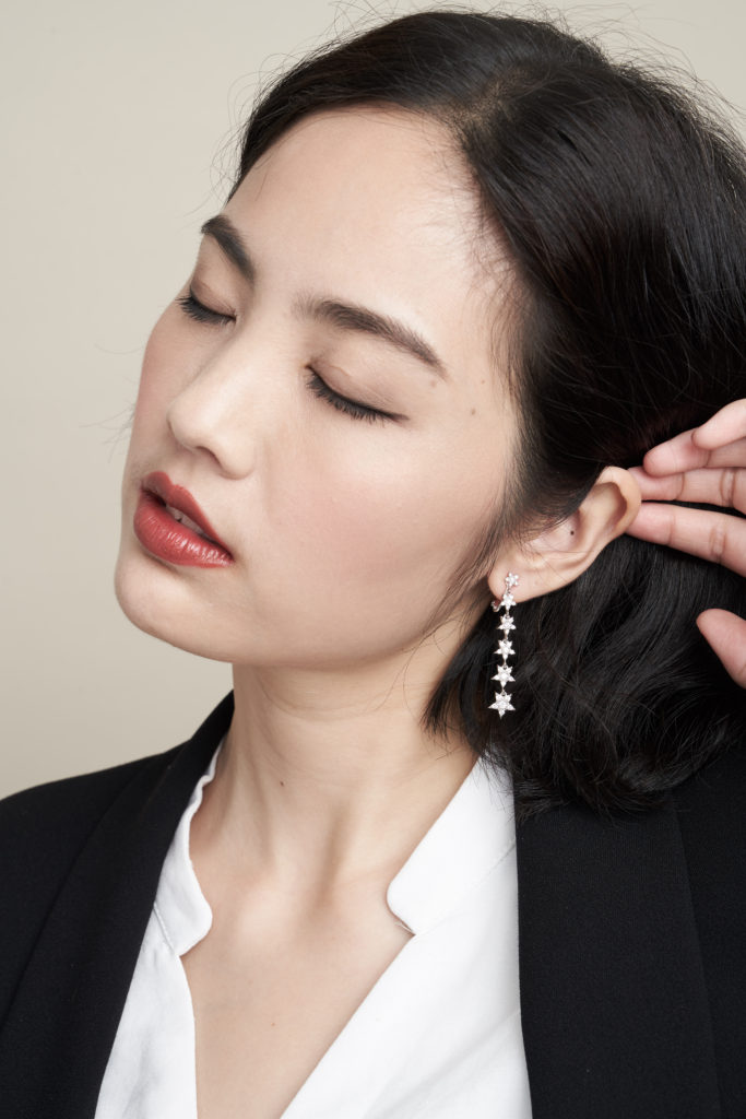 Eco安珂飾品，韓國耳環，夾式耳環，垂墜耳環，星星耳環