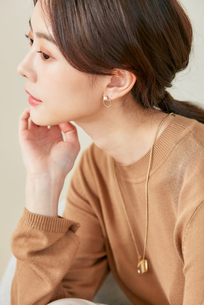 Eco安珂飾品，韓國耳環，夾式耳環，圓圈耳環，圈圈耳環，珍珠耳環，小耳環