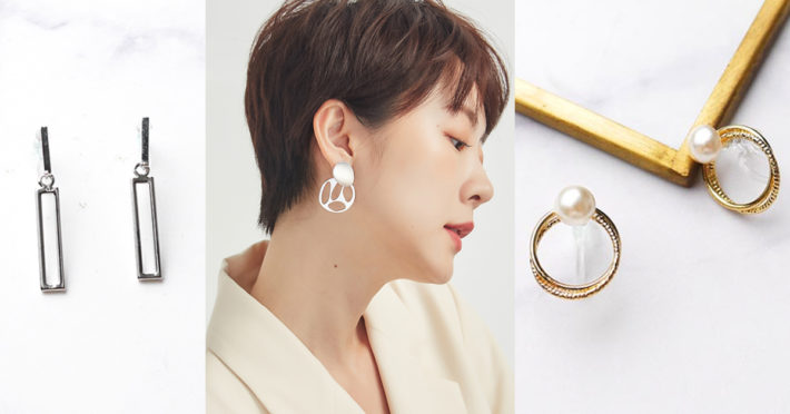 夏日穿搭，夾式耳環，珍珠耳環，ECO安珂，韓國飾品