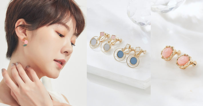 Eco安珂飾品，韓國耳環，夾式耳環，皮革耳環，彩色耳環，新品上市