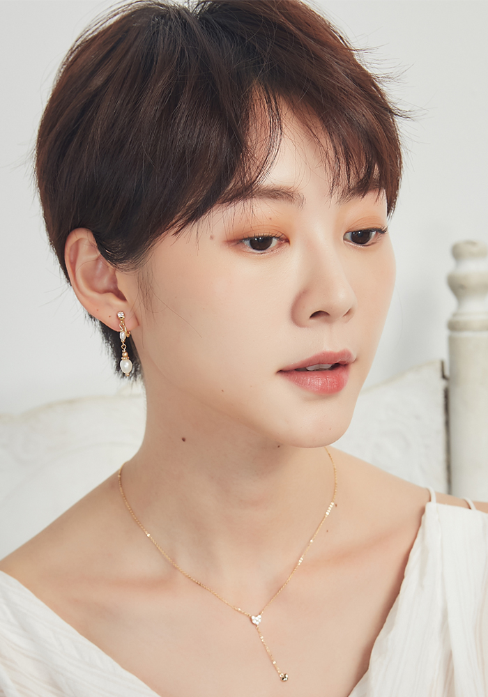 Eco安珂飾品，韓國耳環，夾式耳環，垂墜耳環，珍珠耳環