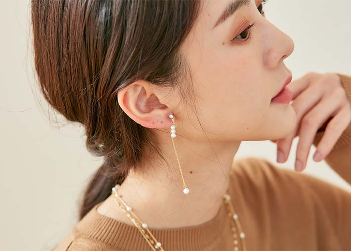 Eco安珂飾品，韓國耳環，夾式耳環，圓圈耳環，垂墜耳環，珍珠耳環，矽膠夾耳環