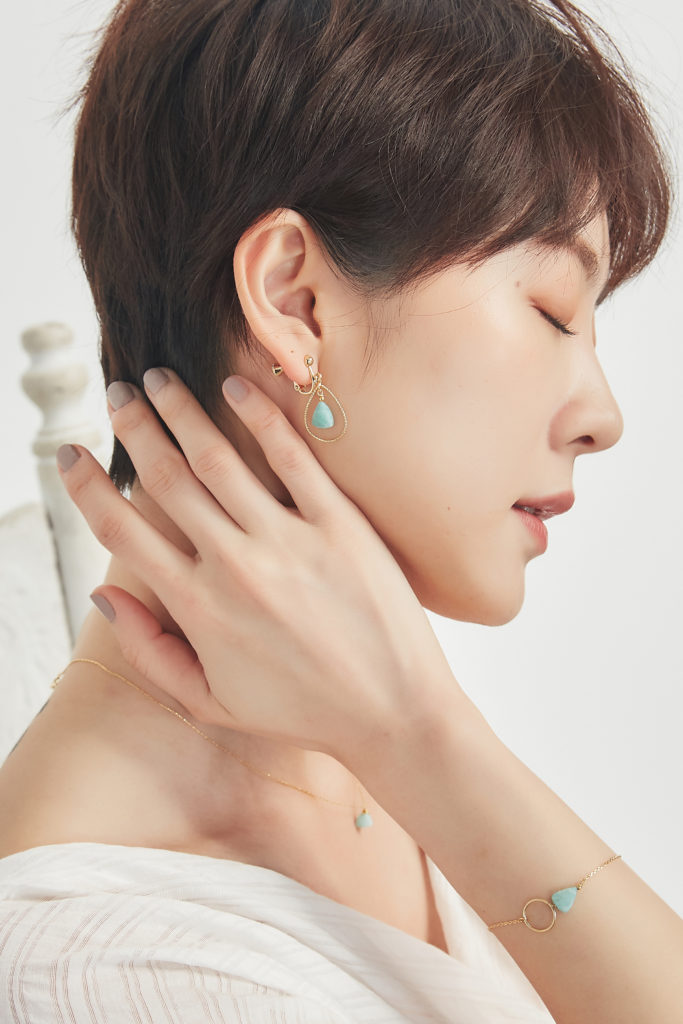Eco安珂飾品，韓國耳環，夾式耳環，彩色耳環