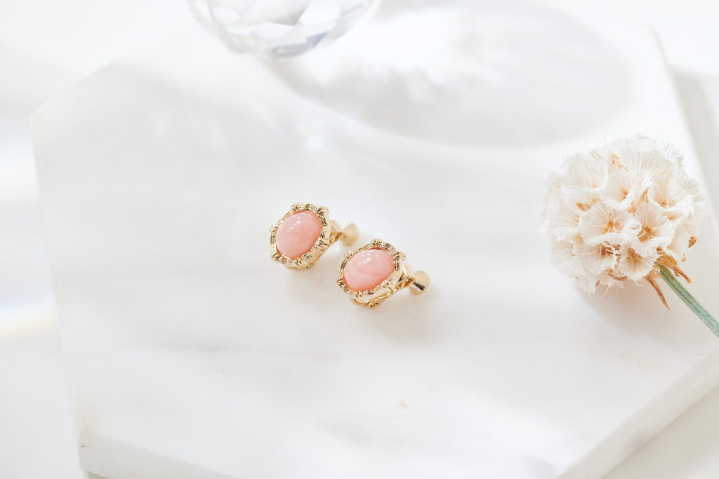 Eco安珂飾品，韓國耳環，夾式耳環，彩色耳環，粉紅色耳環