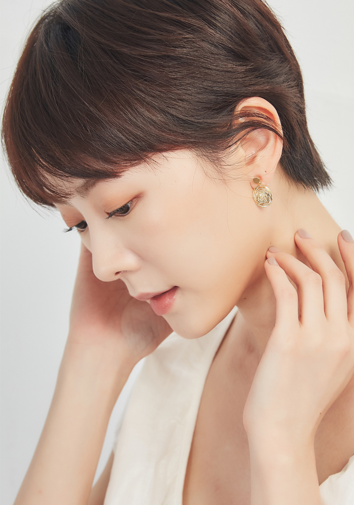 Eco安珂飾品，韓國耳環，夾式耳環，矽膠夾耳環，垂墜耳環