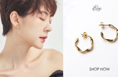 Eco安珂飾品，韓國耳環，夾式耳環，圓圈耳環，C圈耳環