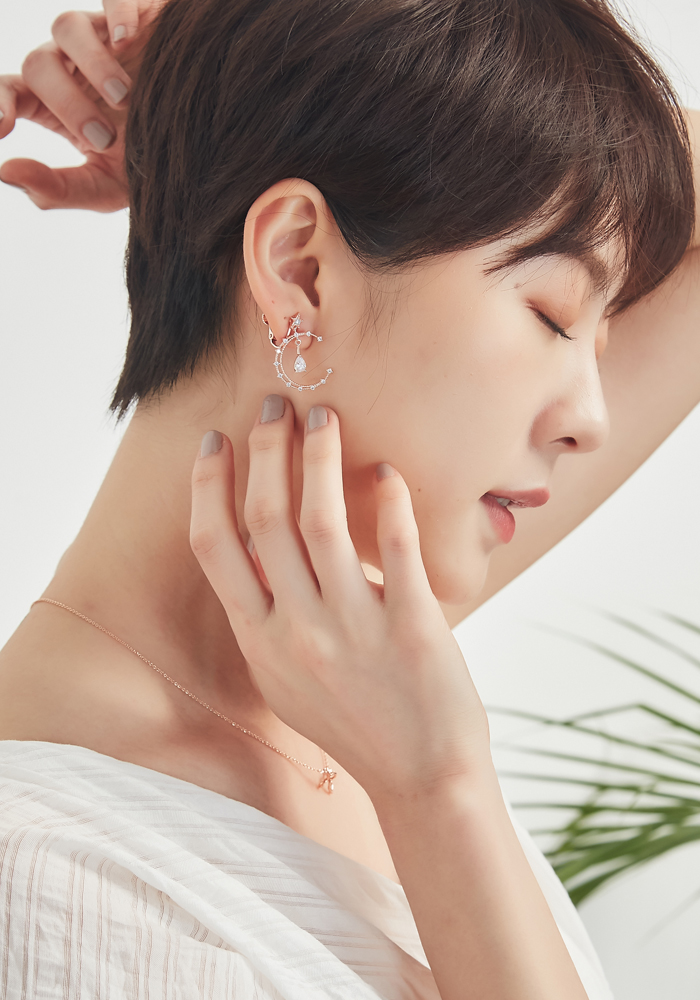 Eco安珂飾品，韓國耳環，夾式耳環，新品上市，C圈耳環，月亮耳環