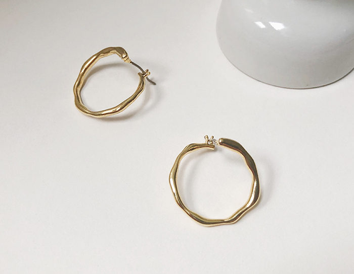 Eco安珂飾品,韓國耳環,針式耳環,圓圈耳環,圈圈耳環,雙圈耳環,大圈耳環