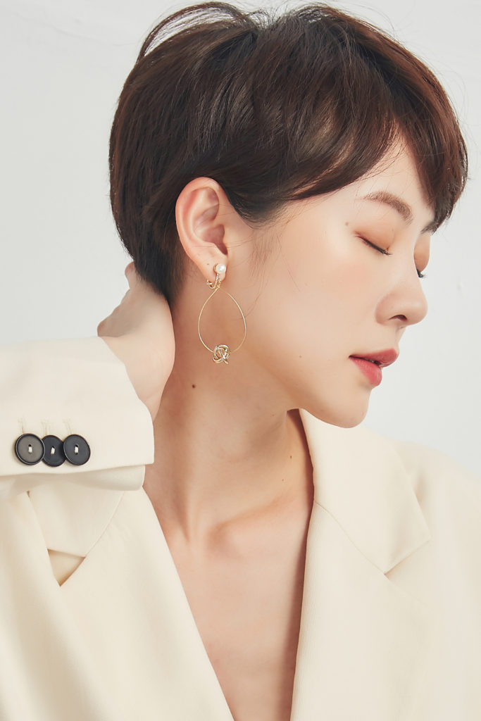 Eco安珂飾品，韓國耳環，夾式耳環，新品上市，珍珠耳環，鈕結耳環