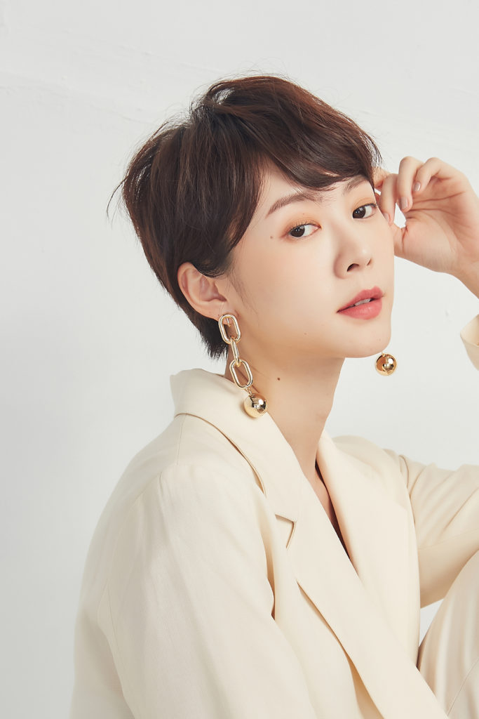 Eco安珂飾品，韓國耳環，大耳環，鎖鏈耳環，垂墜耳環