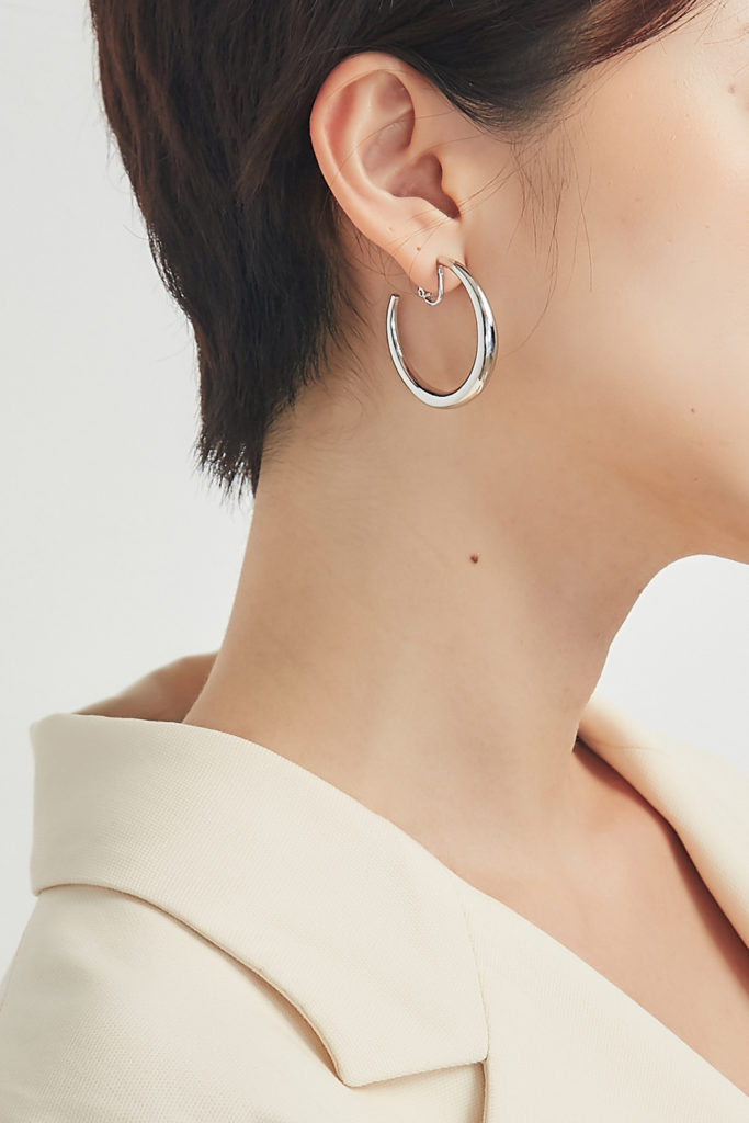 Eco安珂飾品,韓國耳環,夾式耳環,圓圈耳環,C圈耳環,圈圈耳環