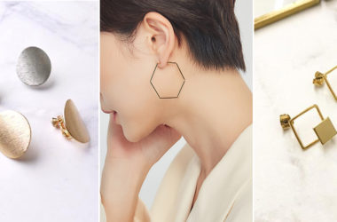 Eco安珂飾品，韓國耳環，夾式耳環，幾何耳環