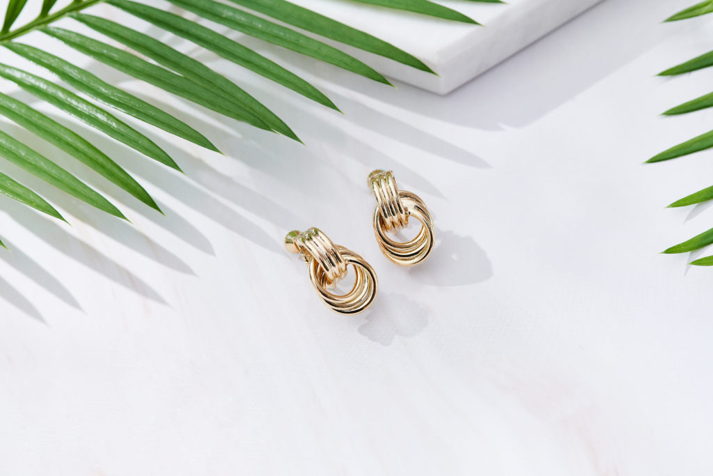 Eco安珂飾品，韓國耳環，夾式耳環，貼耳耳環，圈圈耳環
