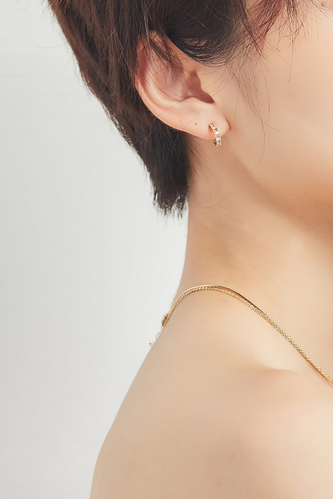 Eco安珂飾品,韓國耳環,耳針式耳環,OL耳環,微華麗耳環,C圈耳環,小耳環
