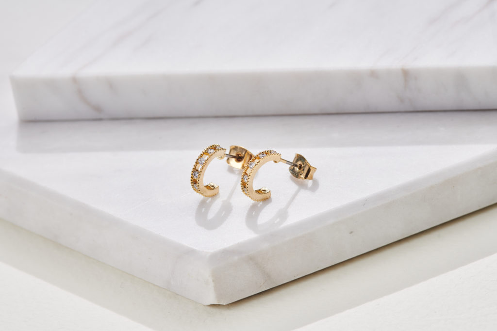 Eco安珂飾品，韓國耳環，夾式耳環，OL耳環，微華麗耳環，C圈耳環