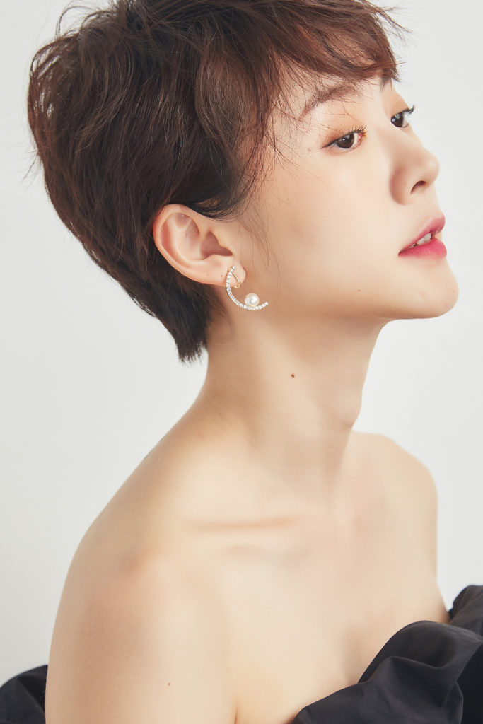 Eco安珂飾品，韓國耳環，夾式耳環，星月耳環，星星耳環，珍珠耳環
