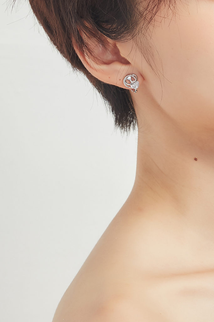 Eco安珂飾品，韓國耳環，夾式耳環，OL耳環，微華麗耳環，貼耳小耳環，圈圈耳環