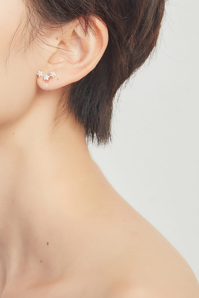 Eco安珂飾品,韓國耳環,夾式耳環,耳夾,矽膠夾式耳環,矽膠耳夾,貼耳耳環,星星飾品,星星耳環