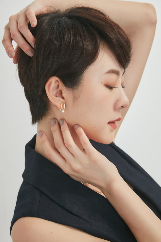 Eco安珂飾品，韓國耳環，夾式耳環，小耳環，珍珠耳環