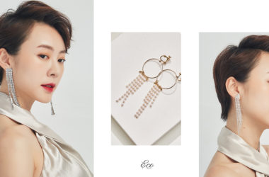 Eco安珂飾品，韓國耳環，夾式耳環，流蘇耳環，垂墜耳環，華麗耳環