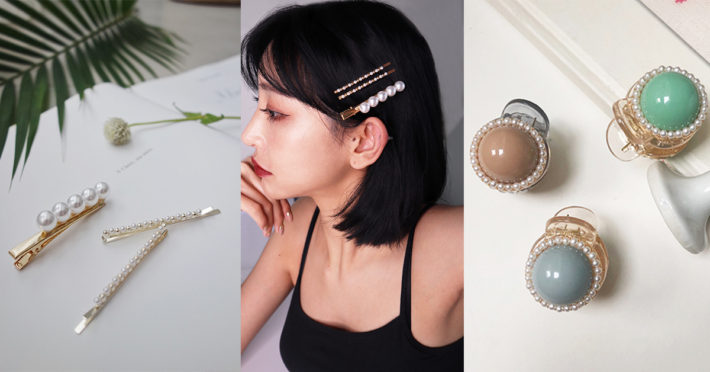 珍珠髮夾，髮飾，Eco安珂飾品，韓國飾品