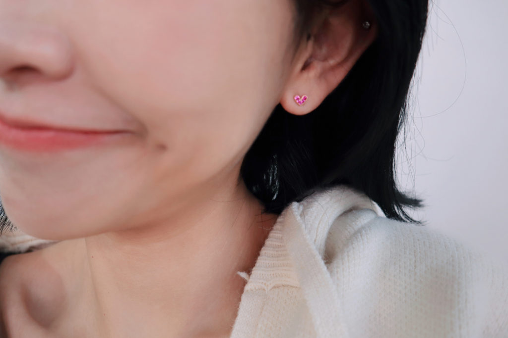 Eco安珂飾品，韓國耳環，夾式耳環，童趣項鍊耳環，愛心耳環，荷包蛋耳環，不對稱耳環