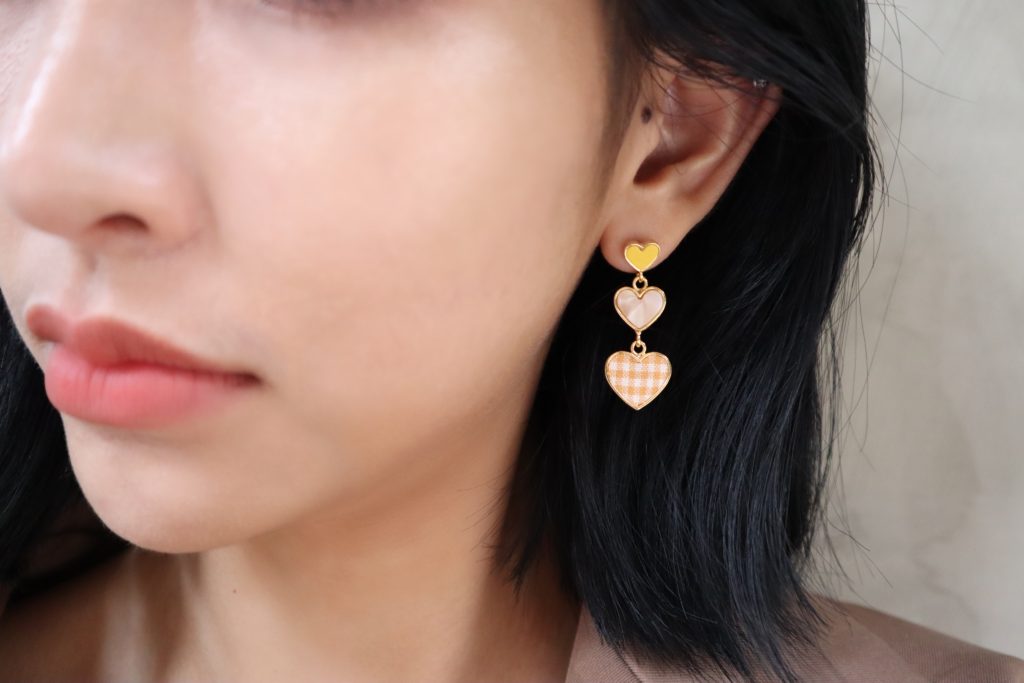Eco安珂飾品，韓國耳環，夾式耳環，新品上市，愛心耳環